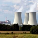 Smoke coming out of Nuclear Reactor