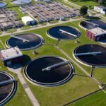 Birdseye View of a Water Treatment Facility