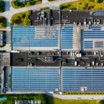 Solar Market - Commercial roofs covered with solar panels